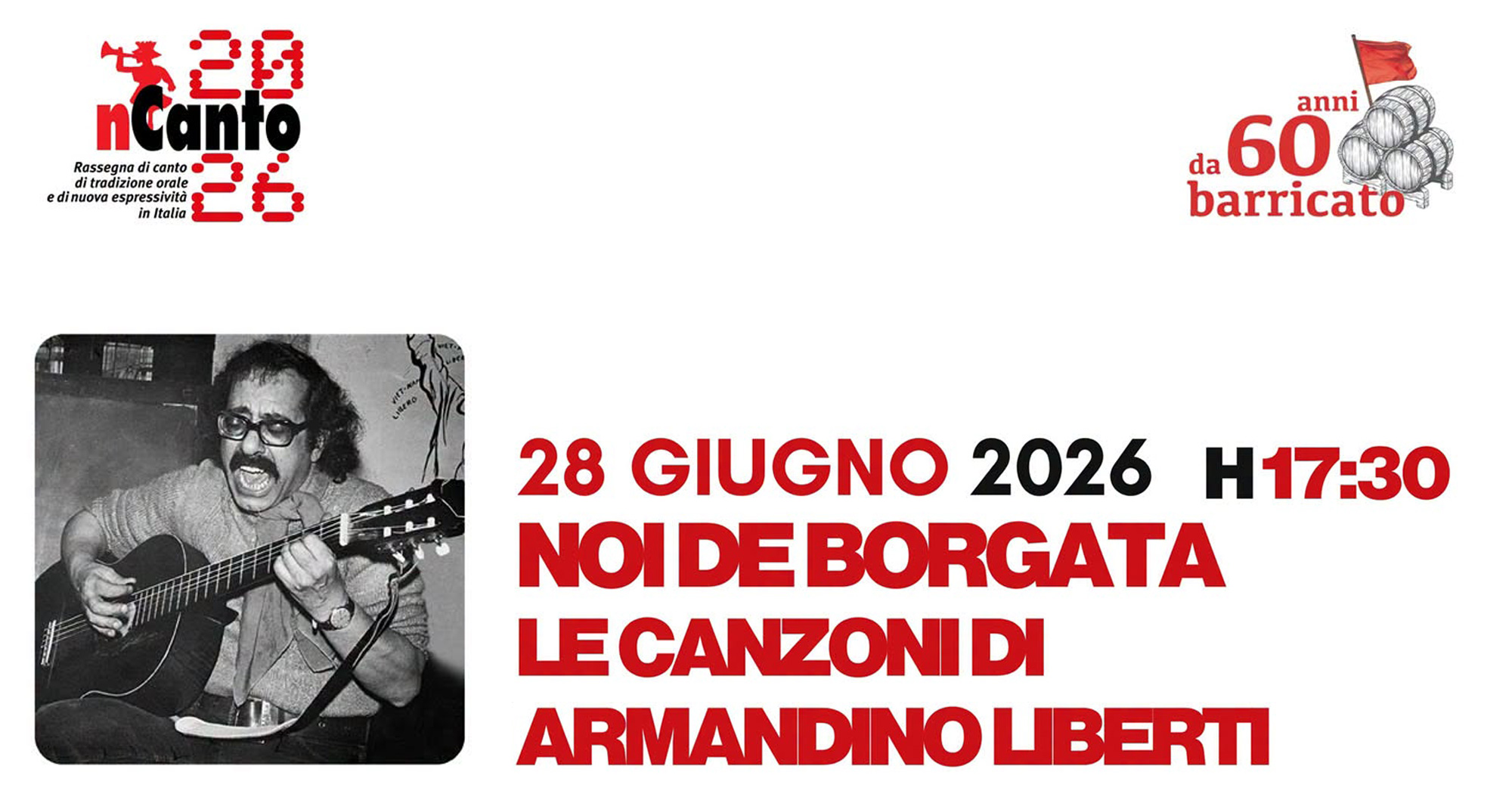 28 giugno 2026: Noi de borgata. Istituto Ernesto de Martino - Sesto Fiorentino